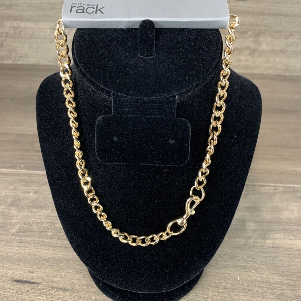 Nordstrom Rack Chain Collar Necklace Nickel Free 16 inches - Goldtone plate